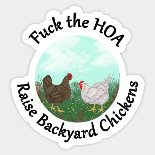 Backyard Chickens Sticker